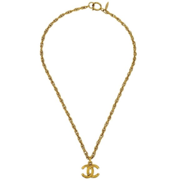 Chanel Gold CC Chain Pendant Necklace 154153 - Picture 1 of 4
